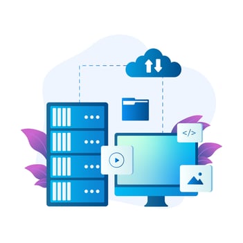 infographic about file servers and the cloud