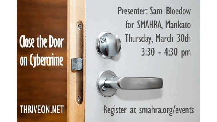 Sam Bloedow to Speak to SMAHRA About Cybersecurity