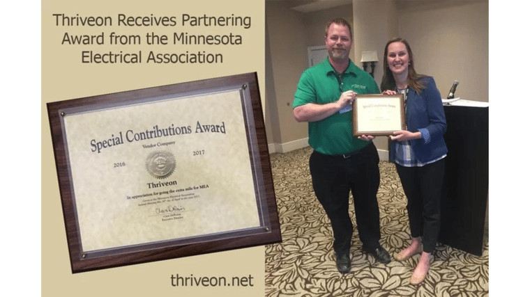 Minnesota Electrical Association award Thriveon