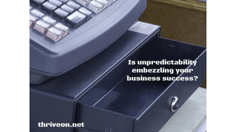 empty cash register unpredictability embezzles business success