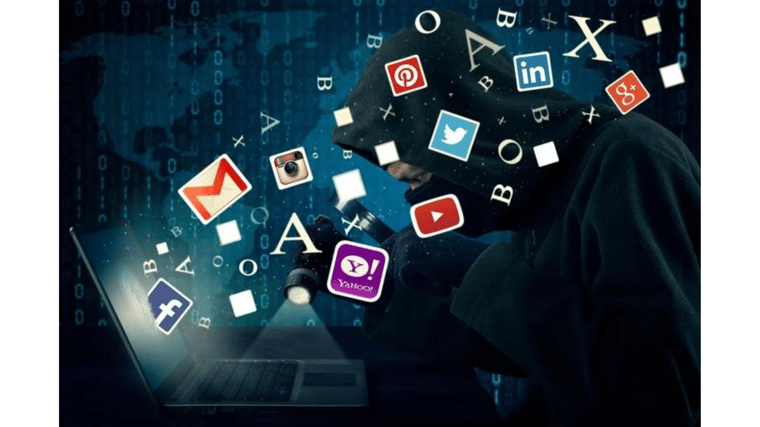 computer hacker and social media icons yahoo breach