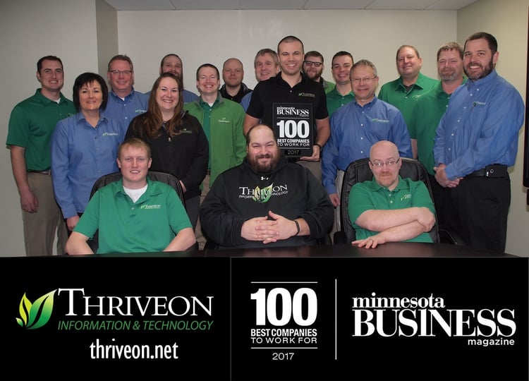 Thriveon is on Minnesota's 100 Best Companies to Work For List 2017