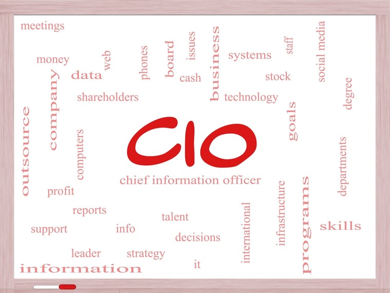 CIO and related words on screen