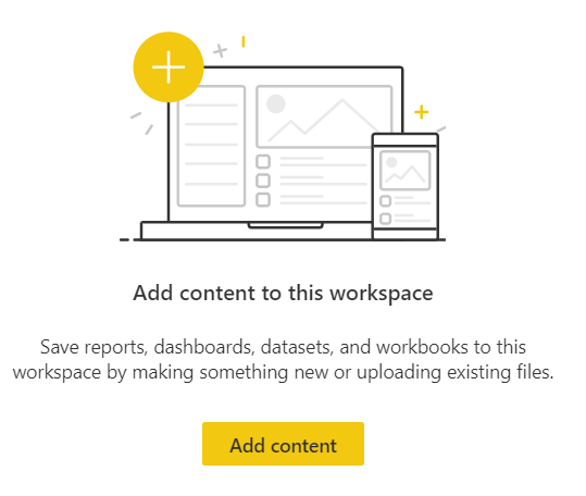 screen shot of workspaces add content